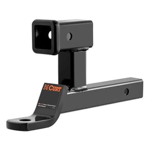 Curt Multi-Use Ball Mount (2" Shank, 7,500 lbs., 5-13/16" Rise, 1" Ball Hole) - 45810