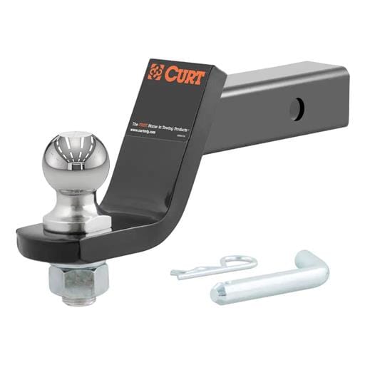 Curt Loaded Ball Mount with 1-7/8" Ball, Imported (2" Shank, 3,500 lbs., 4" Drop) - 45855