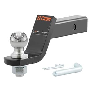 Curt Loaded Ball Mount with 2" Ball, Imported (2" Shank, 7,500 lbs., 4" Drop) - 45856