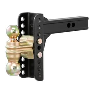 Curt Adjustable Channel Mount with Dual Ball (2" Shank, 14,000 lbs., 6" Drop) - 45900
