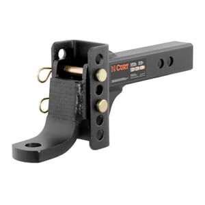 Curt Adjustable Channel Mount with 1" Ball Hole (2" Shank, 6,000 lbs., 6-3/4" Drop) - 45901