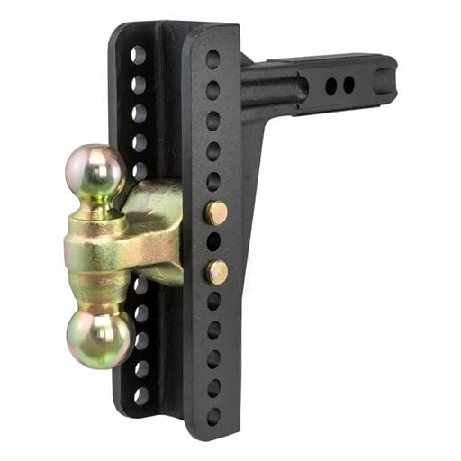 Curt Adjustable Channel Mount with Dual Ball (2" Shank, 14,000 lbs., 10-1/8" Drop) - 45926