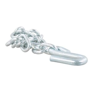 Curt 27" Safety Chain with 1 S-Hook (7,000 lbs, Clear Zinc) - 80300