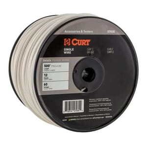 Curt Automotive Primary Wire, White 500' Spool - 57035