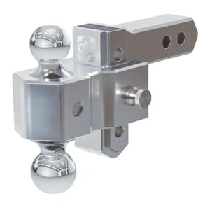 Curt AlumaLite Adjustable Aluminum Hitch with Dual Ball, 3-1/2" Drop - 45364
