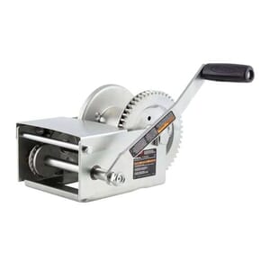 Curt Hand-Crank Brake Winch, 2,500 lbs, 15.8:1 Gear Ratio, 10.6" Handle - 29625