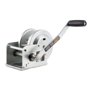 Curt Hand-Crank Brake Winch, 1,500 lbs, 5:1 Gear Ratio, 10.6" Handle - 29615