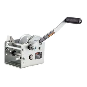 Curt Hand-Crank 2-Speed Winch, 2,000 lbs, 10.25:1 Low Gear Ratio, 10.6" Handle - 29520