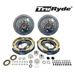 6-5.5" Bolt Circle 5,200 lbs. TruRyde® Pre-Greased Trailer Axle Electric Brake Kit - PGBK13ELE-TRP