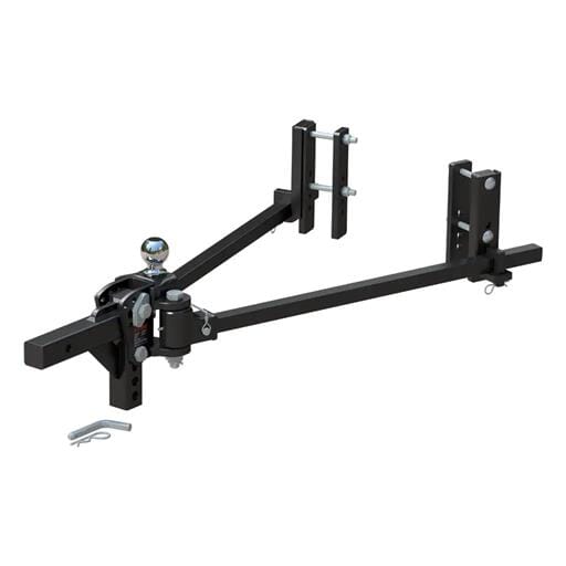 Curt TruTrack 2P Trunnion Weight Distribution Hitch with 2x Sway Control, 8-12K - 17355