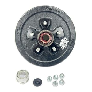 TruRyde® Pre-Greased 5-5" Bolt Circle Trailer Hub/Drum with Parts for a 3,500 lbs. Trailer Axle - PP-RVDK-4PG