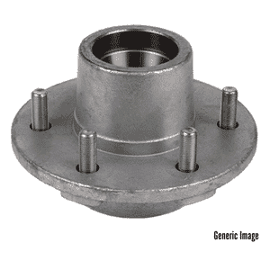 TruRyde® 4-4" Galvanized Trailer Hub for a 2,000 lbs. Trailer Axle - RVI-BT-4400 -HDG