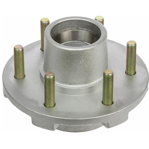 TruRyde® Long Stud 6-5.5" Galvanized Trailer Hub for a 5,200 lbs. Trailer Axle - RVI-H-6550-HDG-LS
