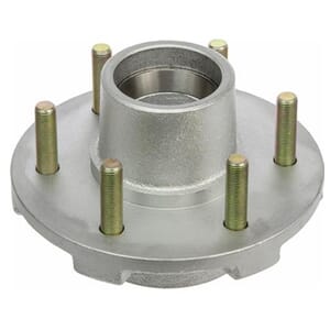 TruRyde® Long Stud 6-5.5" Galvanized Trailer Hub for a 5,200 lbs. Trailer Axle - RVI-H-6550-HDG-LS