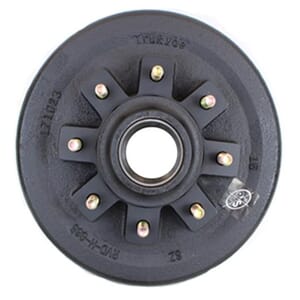TruRyde® 8-6.5" Bolt Circle 12" Trailer Hub/Drum for a 7,000 lbs. Trailer Axle - RVD-H-865