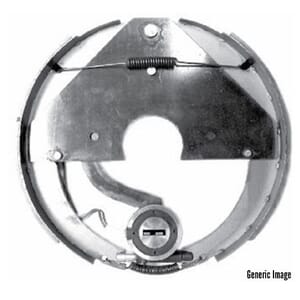 TruRyde® 12" x 2" 7,000 lbs. Mobile Home Weld-On Left Hand Brake Assembly - BK-12E-MHL-01
