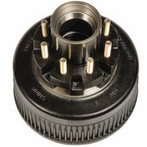 TruRyde® 8-6.5" Bolt Circle 5/8" Studs Oil Trailer Drum for a 12,000 lbs. Trailer Axle - RVD-12K-865-580