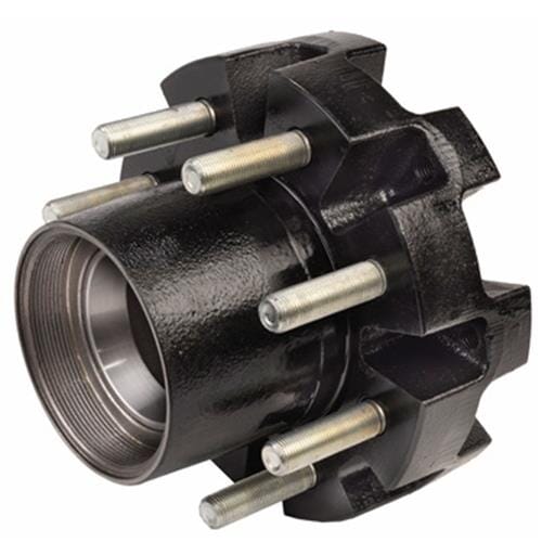 TruRyde® 8-6.5" Trailer Hub with 5/8" Studs for a 10,000 lbs. Short Spindle Trailer Axle - RVI-10KSHT-865-580