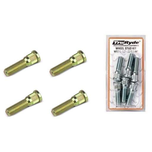 TruRyde® Pre-Packaged (4) 1/2" Zinc Wheel Stud Kit - PP-WSK-1