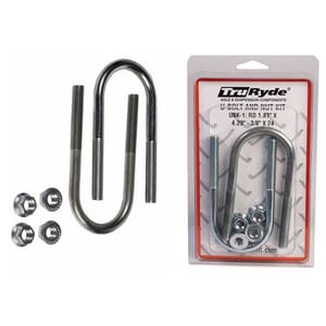 TruRyde® Pre-Packaged (2) 2.38" x 6.25" Round U-Bolt & Nut Kit - PP-UBK-3
