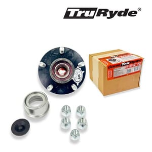TruRyde® Pre-Greased 5-4.75" Trailer Hub with Parts for a 3,500 lbs. Trailer Axle - PP-RVIK-4PG