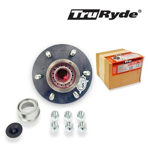 TruRyde® Pre-Greased 6-5.5" Trailer Hub with Parts for a 5,200 lbs. Trailer Axle - PP-RVIK-8PG