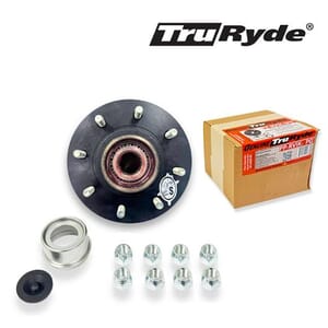 TruRyde® Pre-Greased 8-6.5" Trailer Hub 9/16" Studs with Parts for a 7,000 lbs. Trailer Axle - PP-RVIK-10PG
