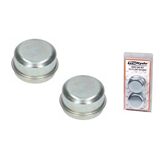 TruRyde® Pre-Packaged Dust Cap Kit for 5,200 lbs. to 6,000 lbs. Trailer Axles 2.450 OD - PP-DC-2