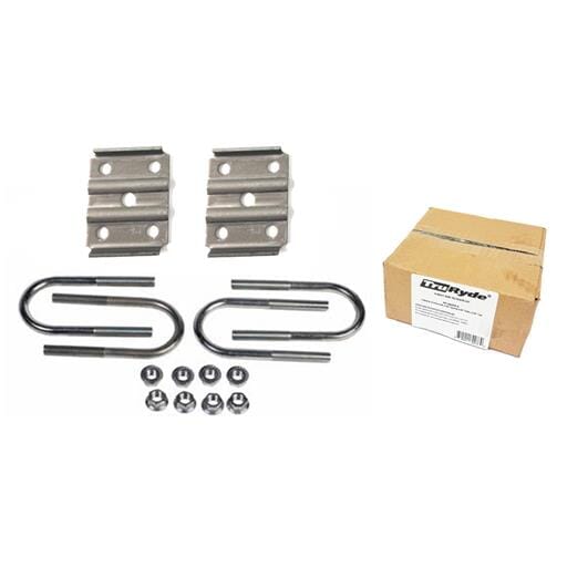 TruRyde® Pre-Packaged U-Bolt Kit for a 3" Tube Trailer Axle using 2" Wide Springs 7.00" Length - PP-UBTPK-9
