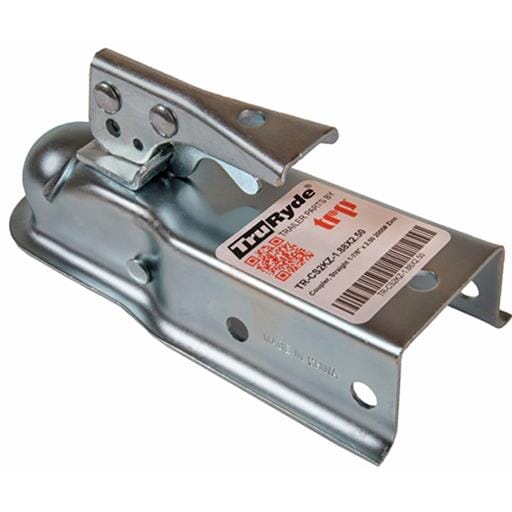 TruRyde® 2" Zinc Straight Tongue Coupler (3" Channel, 5,000 lbs) - TR-CS5KZ-2.00X3.00