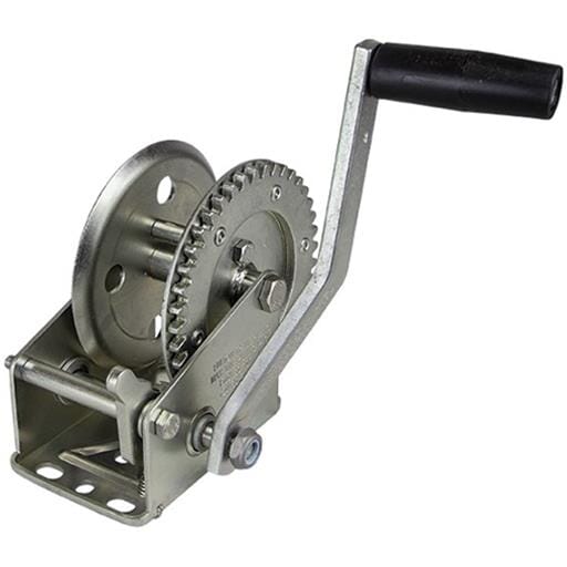 TruRyde® 1,000 lbs. Zinc Plated Hand Crank Winch - TR-WH1K