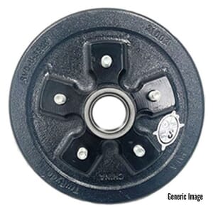 TruRyde® 5-4.5" Bolt Circle 7" Trailer Hub/Drum for a 2,500 lbs. Trailer Axle - RVD-BT-5450