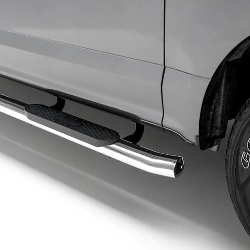 Aries 4" Polished Stainless Oval Side Bars, Select Ram 1500 - S225045-2