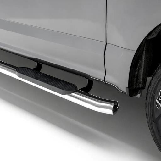 Aries 4" Polished Stainless Oval Side Bars, Select Dodge, Ram 1500, 2500, 3500 - S225041-2