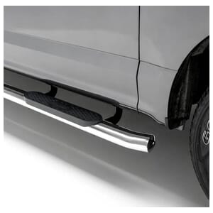 Aries 4" Polished Stainless Oval Side Bars, Select Dodge, Ram 1500, 2500, 3500 - S225041-2