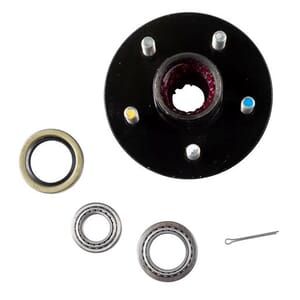 Lippert® Idler Hub, 5 on 4.5"; 5.5" Hub Flange - 2,200 lbs. (with Bearing Cone Kit) - 814207