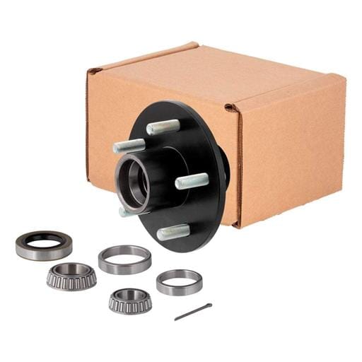 Lippert® Idler Hub, 5 on 4.5"; 6.5" Hub Flange - 2,200 lbs. (with Bearing Cone Kit) - 814205