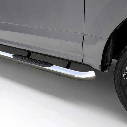 Aries 3" Round Polished Stainless Side Bars, Select Ford Ranger SuperCrew - 203046-2