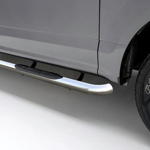 Aries 3" Round Polished Stainless Side Bars, Select Dodge Durango - 205031-2