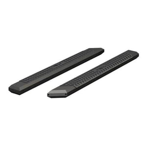 Aries AdvantEDGE 5-1/2" x 75" Black Aluminum Side Bars (No Brackets) - 2055975
