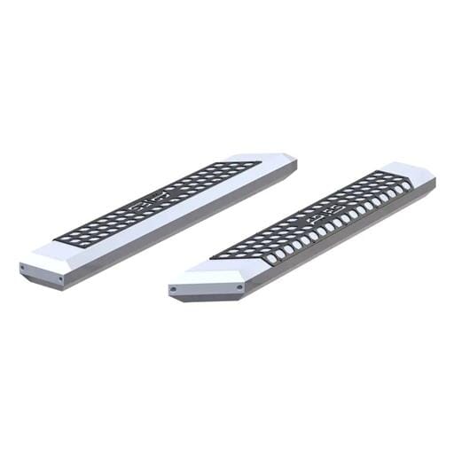 Aries AdvantEDGE 5-1/2" x 53" Chrome Aluminum Side Bars (No Brackets) - 2055853