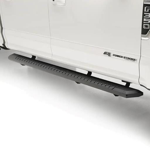 Aries AdvantEDGE 5-1/2" x 91" Black Aluminum Side Bars, Select Ford F-Series Crew Cab - 2556048