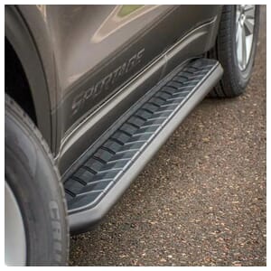 Aries AeroTread 5" x 73" Black Stainless Running Boards, Select Acadia, XT5 - 2061035