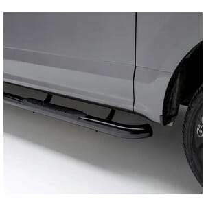 Aries 3" Round Black Steel Side Bars, Select Silverado, Sierra 1500 Extended Cab - 204054