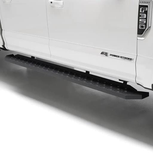 Aries RidgeStep 6-1/2" x 91" Black Steel Running Boards, Select Ford F-Series Crew - 2055519