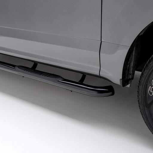 Aries 3" Round Black Steel Side Bars, Select Ram 1500 - 205045
