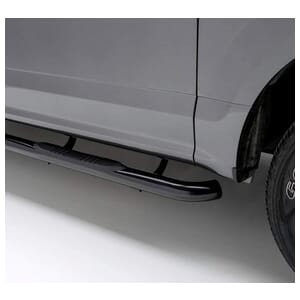 Aries 3" Round Black Steel Side Bars, Select Ram 1500 - 205045