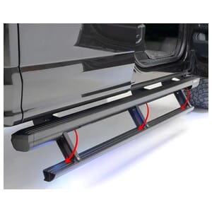 Aries ActionTrac 87.6" Powered Running Boards, Select Silverado, Sierra Crew Cab - 3048315
