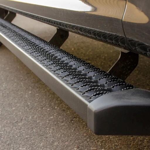 Aries SlimGrip 5" x 78" Black Aluminum Running Boards, Fits Select Ford Ranger - 2559052