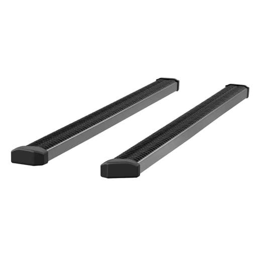 Aries SlimGrip 5" x 88" Black Aluminum Running Boards (No Brackets) - 216088